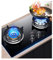 Cuisinière à gaz 2 brûleurs, 9 cavités, Supports de casseroles en Fonte à Flamme Haute, synchronisation bilatérale, cuisinière indépendante (GPL)
