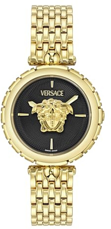 Versace Damen Analog Quarz Armbanduhr Medusa Heritage