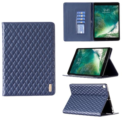 Generic Custodia a portafoglio in pelle con chiusura magnetica per iPad mini 6 (colore: blu scuro)