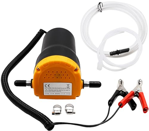 Ölabsaugpumpe Elektrisch, Dieselpumpe Ölpumpe12V, Absaugpumpe, Ölpumpe Absaugpumpe, Dieselpumpe Kraftstoffpumpen, Kraftstoff-Umfüllpumpe mit Rohren für Boot, LKW, Wohnmobil, Auto & Motorrad