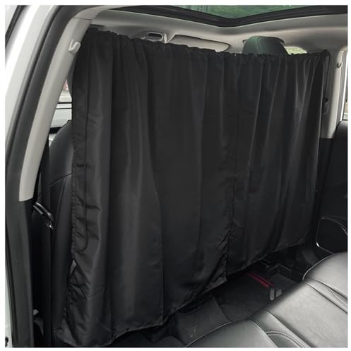 VTANOK Auto Trennvorhänge Sonnenschutz, Für VW Volkswagen T5 T6 multivan Blickdicht Sichtschutz Vorhänge Trennwand Vorhang Privatsphäre,B 180 * 90cm
