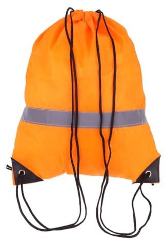 Beavorty 2stücke Kordelzugbeutel Tragbar Rucksäcke Mit Kordelzug Orange Packsack Für Fitness Reisen Outdoor Strapazierfähig Verschleißfest Aufbewahrungstasche Einkaufsbeutel