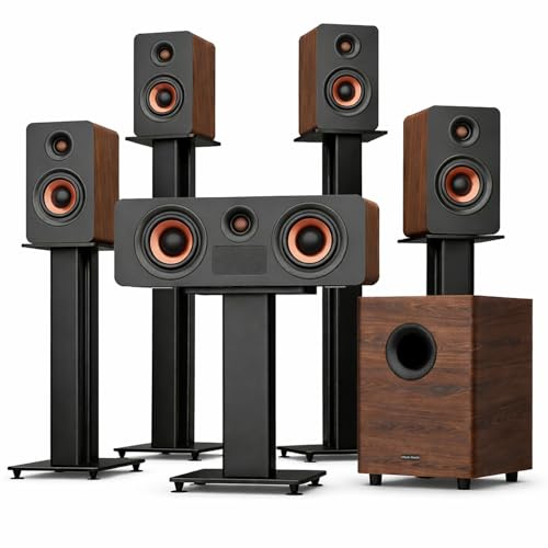 Flagship True 5.1.4 Hi-Fi System Sound Bar con Dolby Atmos, sistema audio surround home theater da 900 W per TV, altoparlante centrale con 4 surround, subwoofer da 25 Hz, crossover Hi-Fi, soundbar