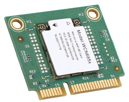 PCIe WiFi 6E Wireless Adapter, PCIe Wireless Card mit Bluetooth 5.3, WPA3, OFDMA, MU MIMO, 2 Antennen, Kompatibel mit 11/10 und OpenWRT