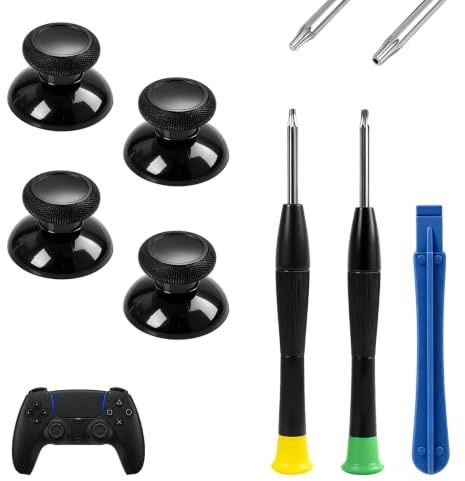 Ersatz Thumbsticks Joysticks Reparatur Werkzeugset für Series X/S, One X/S, Strapazierfähige Analogsticks mit T8/T6-Schraubendrehern und Hebelwerkzeug – DIY Reparatur-Kit für Gamepads