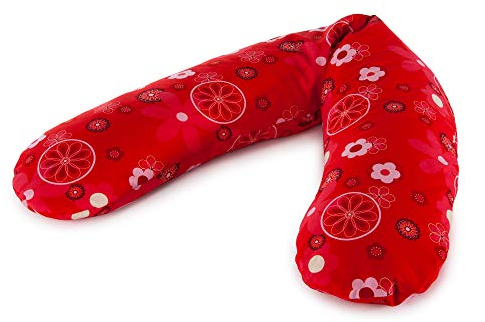 Theraline Stillkissen Original 190 cm inkl. Bezug Retro rot
