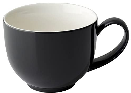 FORLIFE Q Tea Cup Teetasse mit Henkel 295ml schwarz