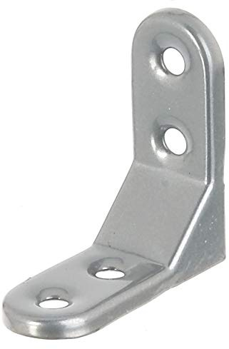 Alberts 858575 Zierwinkel | geprägt | aluminiumgrau kunststoffbeschichtet | 50 x 50 x 20 mm | 20er Set