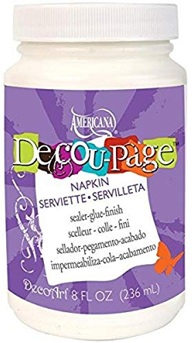 Americana Decou-Page Glue Widemouth Jar-8oz Napkin