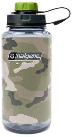 Nalgene Flasche 'Everyday Weithals' - 1 L, camo flage, capCAP'-grün