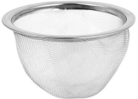 sourcing map Rejilla Orificios Diseño Hojas De Té Especias Colador Tetera Filtro 76mm Dia