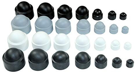 SN-TEC Sechskant Abdeckkappen Kunststoff, Größen Auswahl von M4 bis M16 (SW 7 bis SW 24), Farben Auswahl: schwarz/weiß/grau/anthrazit (50 Stück) (M10 / SW 17mm, Anthrazit)