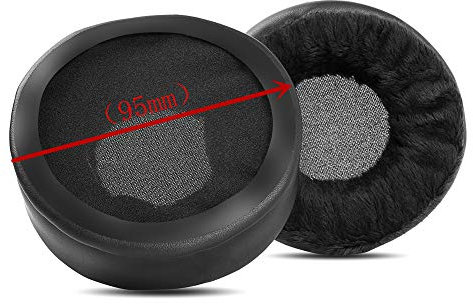 YunYiYi Velour Velvet Replacement Ear Pads Pillow Earpads Cushions for All Headphones 80mm 85m 90mm 95mm 100mm 105mm 110mm (95mm)