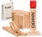 Toyfel Kubb Wikinger Spiel Holz XXL Original Schwedenschach FSC® massives & schweres Buchenholz - Outdoor Spiele Wikinger Wurfspiel Bodenspiele Gartenspiele Spiele für draußen Holzspiel