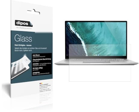 dipos 1x 9H Matte Screen Protector for Asus Chromebook Flip C434T | Anti-Glare, Anti-Reflective, Won't Break or Shatter, No Real Glass, Anti-Shock, Anti-Scratch, Bubble-Free, Easy Installation