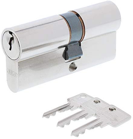 ToniTec Set aus einem Abus Türschloss Schließzylinder A93 + ToniTec Schloss Pflegespray Doppelzylinder 30/65 mm