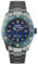 Out of Order Blue Auto Stahl Datum Vintage Ruiniert Herren Uhr
