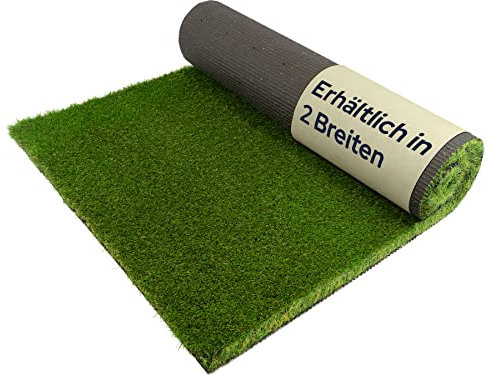 Primaflor Kunstrasen - ROSEMARY 2.0, 4,00m x 0,50m, Verschiedene Größen, 40 mm Hoch, UV-Beständiger, Wasserdurchlässiger, Rasenteppich, Outdoor Bodenbelag, Kunstgras für Garten, Terrasse und Balkon