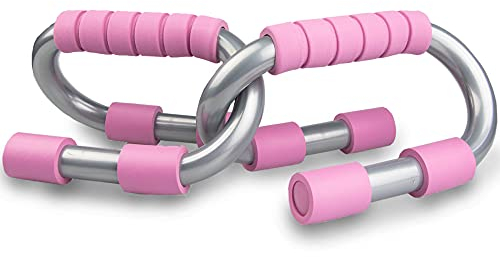 Phoenix Fitness RY1554 Liegestütze Liegestützgriffe 2er-Set Liegestütz Griff mit rutschfeste, Push Up Bars für Muskeltraining und Krafttraining - Rosa…
