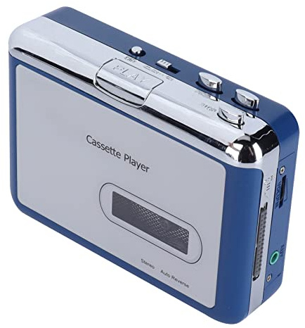 Bluetooth Cassette Player, Portable Tape Player Bluetooth Output to Headphone with Built-in Bluetooth Transmitter and 3.5mm Jack,Cassette Player Auto- reverse