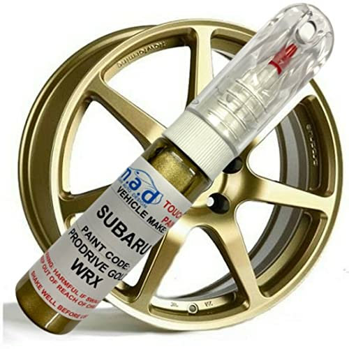 TOUCH UP PAINT PEN FOR SUBARU PRODRIVE GOLD WRX STI IMPREZA ALLOY WHEEL BRUSH