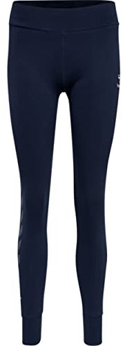 hummel Damen Hmlmove Grid Cotton Tights Leggings, Marine, M EU