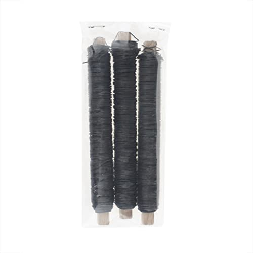 GLOREX 6 2220 058 - Alambre recocido (3 x 100 g, 0,65 mm), color negro