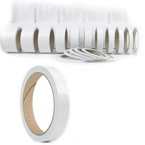 Auto Folie Streifen Aufkleber Klebezierbänder Pinstriping Tape Line Race Look Performance Wohnmobil Boot Bike Motorrad Flugzeug Basteln Modellbau (18 mm, Weiß)