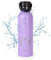 PracticDomus Runbott Zodiac Botella Agua Térmica 600 ml en Acero Inoxidable con Recubrimiento Interno Cerámico. Géminis (Lila)