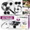 7 Pcs PRIMA 18cm Stainless Steel EGG POACHER | BOILER | S/S Saucepan | Cups | Frying Pan | Boiled | Poach | GLASS LID | NON-STICK Inserts | 4 Hole | Home | Kitchen | Cooker | Steamer UK FREE P&P