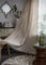 iyoimono Boho Vorhänge Beige Leinen Einfarbig Vintage Vorhänge Landhausstil Häkeln Stricken Gardinen,Polyester Baumwolle Lace Transparent Vorhang für Küche Wohnzimmer Schlafzimmer,2 Stück,B150×H300cm