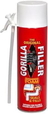 Gorilla Filler Waterproof Schiuma Espansa Poliuretanica con Erogatore Resistente alle Intemperie uso interno ed esterno 500ml