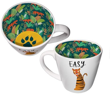 WPL Gifts Easy Tiger There Coffee Tea Mug Inside Out 250ml