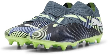 PUMA Mixte Future 7 Match MxSG Soccer Shoe, Gray Skies White-Fizzy Apple, 42 EU