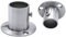 Konrunppy 2 Stück Edelstahl Rohr Flansch Sockel Halterung, Kleiderschrank Stange Halterung Flansch Basis Stange Ende Halterung (25mm)