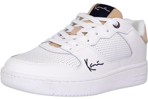 Karl Kani 89 PRM Sneaker Trainer Schuhe (White/Sand/Eclipse, EU Schuhgrößensystem, Erwachsene, Numerisch, M, 45)