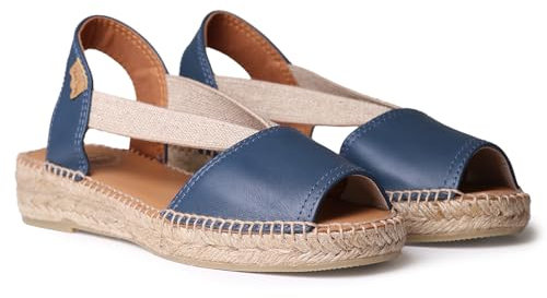 TONI PONS Alpargata para Mujer en Piel - ETNA - Oceano, 40 EU