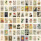 BDSHUNBF 70 Stück Vintage Botanical Wall Collage Kit, Vintage Plant Collage, Aesthetic Wandcollagen Set Indie Room Décor, Ästhetisches Bild für Wohnheim-Wanddekoration VSCO Poster Mädchen Jungen Teens