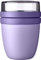 Mepal - Lunchpot Ellipse - Praktischer Joghurtbecher & Müslibecher - Unterteilung für Joghurt & Müsli - Geeignet für Gefrierschrank, Mikrowelle & Spülmaschine - 500 ml + 200 ml - Vivid Lilac