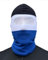 PG Wear PGWEAR Sturmhaube mit Netz vor den Augen in Schwarz Weiß Blau gestreift I Unisex I Einheitsgröße