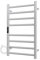 AQUAWORLD Electric Towel Radiator Stainless Steel Grade 304 Towel Warmer for Bathroom with Built-in Timer Wall Mounted Hardwired Heated Towel Drying Rack - 800mm x 500mm (Polished Chrome)