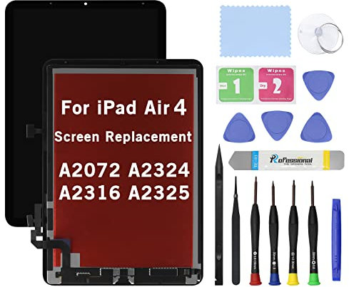 HOYRTDE Schermo sostitutivo da 11,9 pollici per iPad Air 4 4a generazione 2020 A2072 A2324 A2316 A2325 Display LCD Touch Digitizer Kit Premium con strumenti