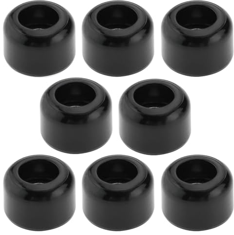 ECSiNG CNC-Griffbrett-Lagerräder aus Polyurethan, professionelle Mini-Skateboard-Kugellager-Räder für Holzgriffbrett, schwarz, 7,5 x 5,2 mm, 8 Stück