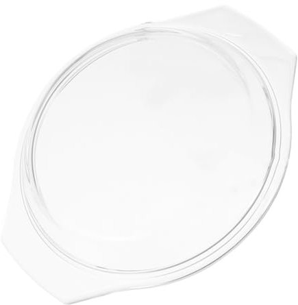 TOPBATHY Microwave Glass Food Cover Reusable Oil-Proof Splatter Lid Heat-Resistant Protector for Bowls and Dishes 17.8cm