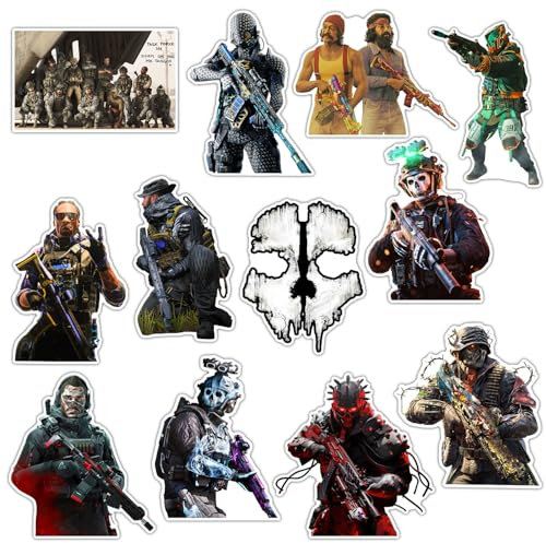 GTOTd Call of Duty Fridge Magnet Kühlschrankmagnet (12 Stück) Geschenke Merch Spiel Dekoration Stoßstangen Aufkleber Kühlschrank Metallmagnet Flexibel Wiederverwendbar Magnetisches Vinyl