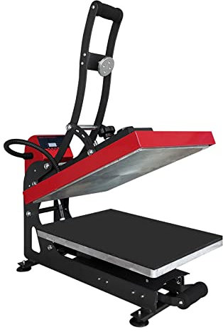 Transferpresse, 2000W Heat Press DIY Auto Hitzepresse Heißpresse T-Shirtpresse Heat Press Transferpresse 40x50cm für T-Shirts, Puzzles, Mauspads und Andere Flache, Hitzebeständige