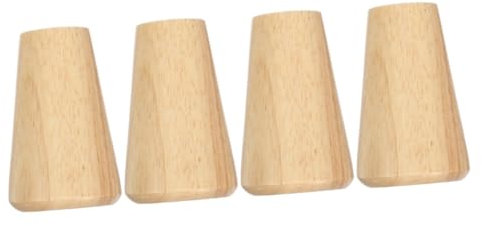 HOMSFOU 4 Pièces lustre en bois massif douilles e26 e27 base de remplacement de la lampe douille d'ampoule lustres kit de réparation de lampe douille de réparation de lampe Beige