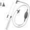 Mokassy Aspirapolvere portatile per piscina con valvola SpaVac portatile manuale con 2 adattatori per ugello per erba sporca e altri detriti, grigio