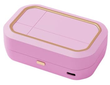 Ohulelks Kontaktlinsenreinigung Ultraschallreinigungsmaschine Vierblock-Fixzeit Tragbares Pupillenreinigungsgerät B