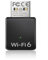 AX900 Mbps Mini Clé WiFi 6 pour PC, Adaptateur USB WiFi Compatible avec Windows 11/10/7, Double Bande 5GHz 600Mbps + 2.4GHz 286Mbps, Antenne 2dBi Intégrée, pour MU-MIMO, WPA3, TWT, OFDMA